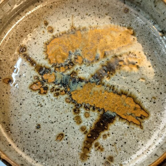 Handcrafted Ceramic Pottery Ashtray Artistic Glaze Large 11 inch - Picture 3 of 6